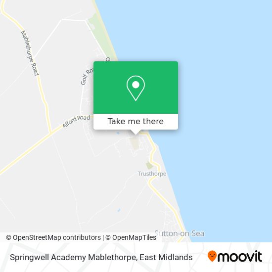 Springwell Academy Mablethorpe map