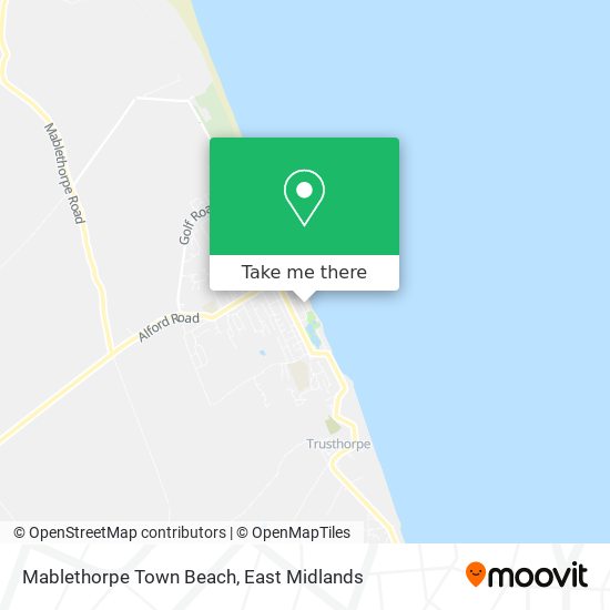Mablethorpe Town Beach map