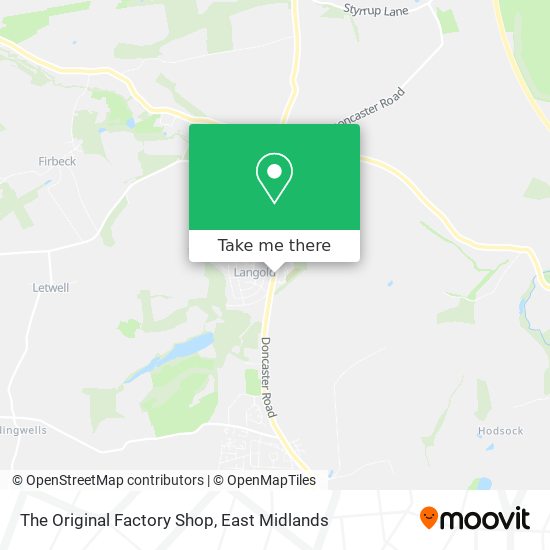 The Original Factory Shop map