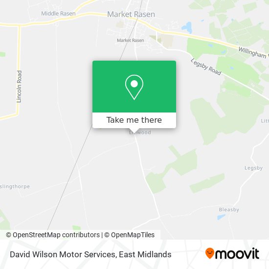 David Wilson Motor Services map