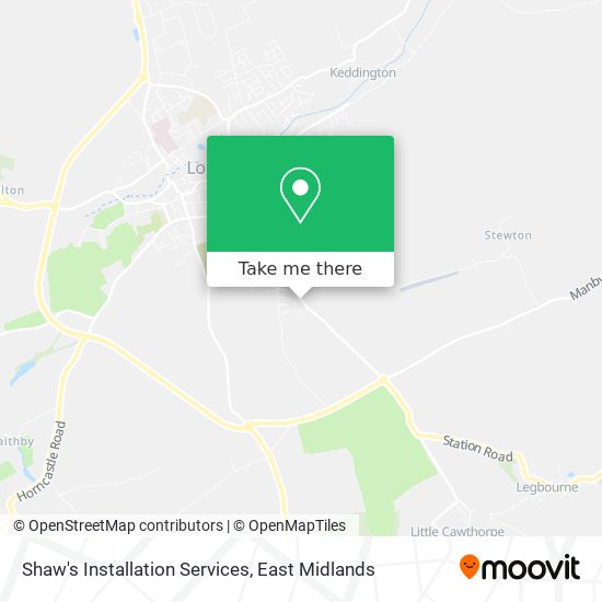 Shaw's Installation Services map