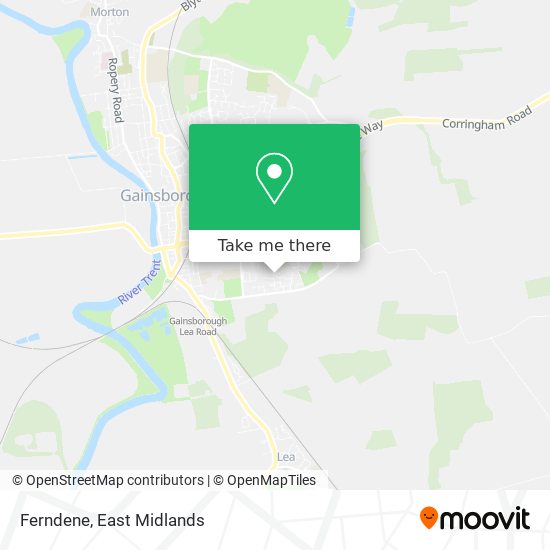 Ferndene map