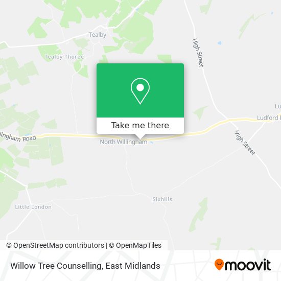 Willow Tree Counselling map