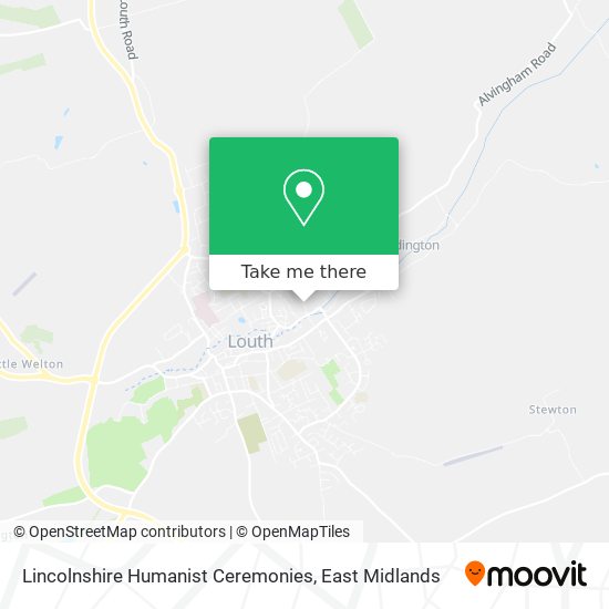 Lincolnshire Humanist Ceremonies map