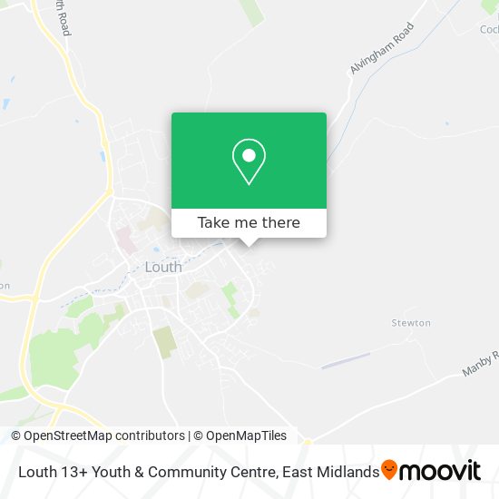 Louth 13+ Youth & Community Centre map