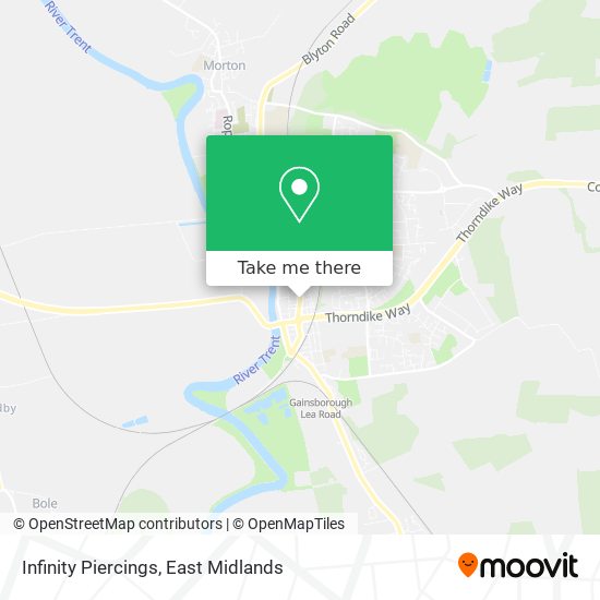 Infinity Piercings map