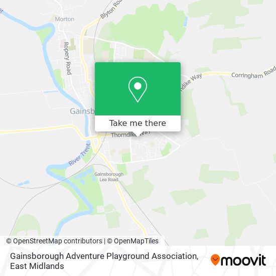 Gainsborough Adventure Playground Association map