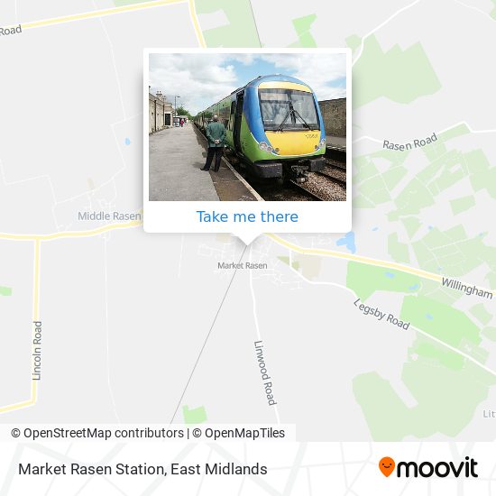 Market Rasen Station map