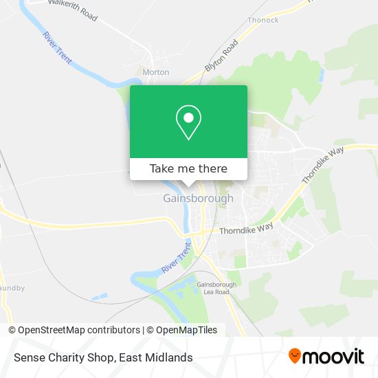 Sense Charity Shop map