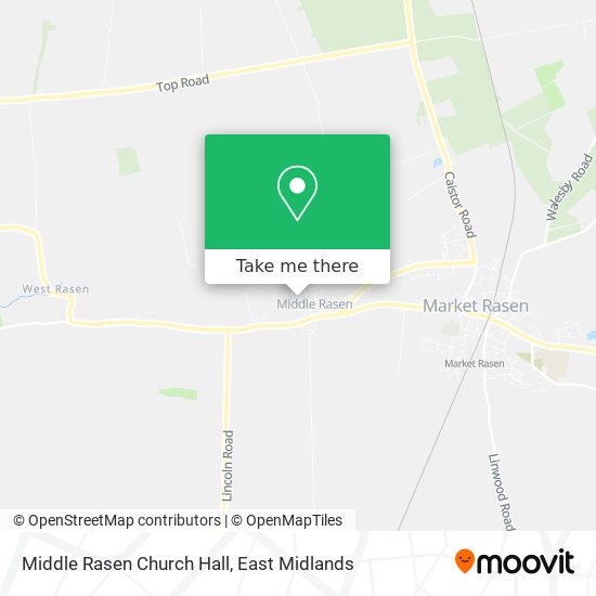Middle Rasen Church Hall map