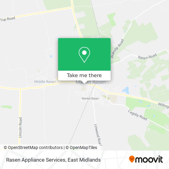 Rasen Appliance Services map
