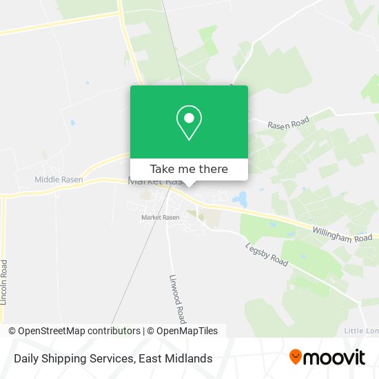 Daily Shipping Services map