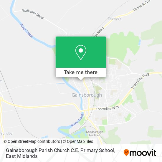 Gainsborough Parish Church C.E. Primary School map