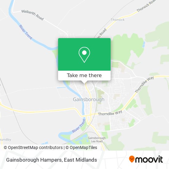 Gainsborough Hampers map