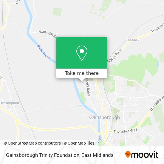 Gainsborough Trinity Foundation map