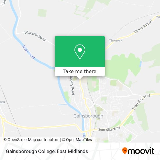 Gainsborough College map