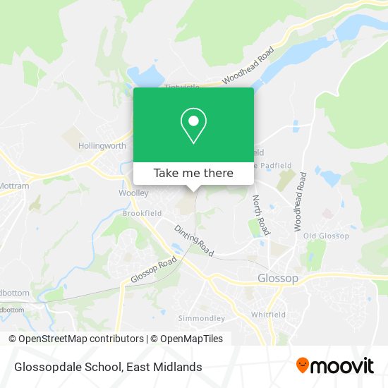 Glossopdale School map