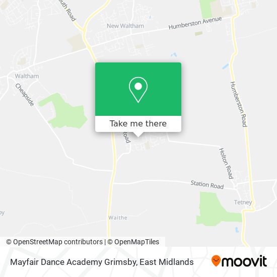 Mayfair Dance Academy Grimsby map