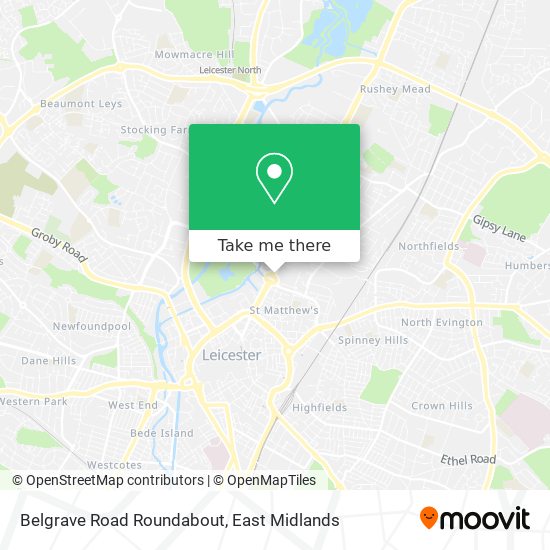 Belgrave Road Roundabout map