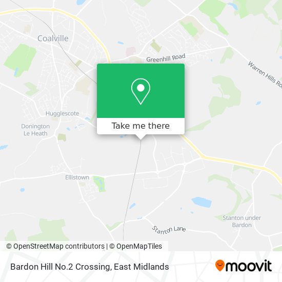 Bardon Hill No.2 Crossing map