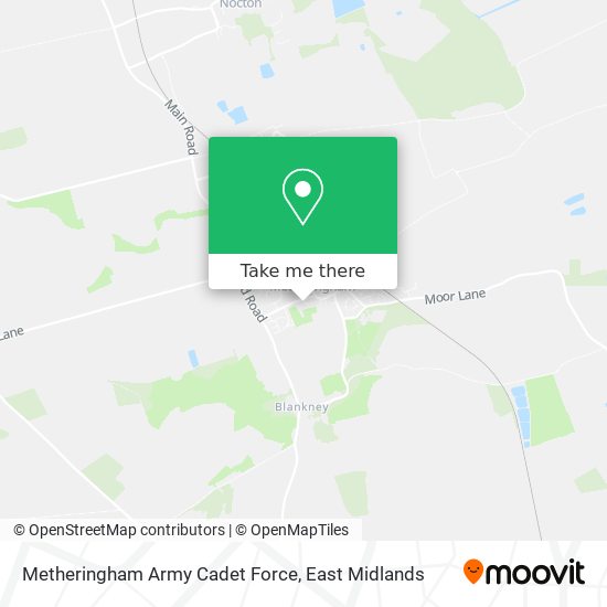Metheringham Army Cadet Force map