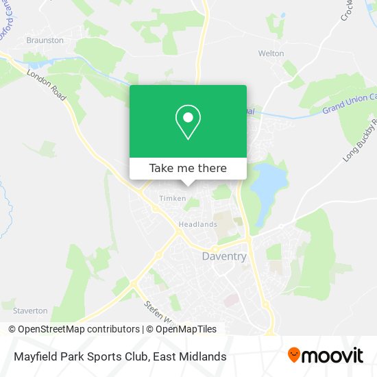 Mayfield Park Sports Club map