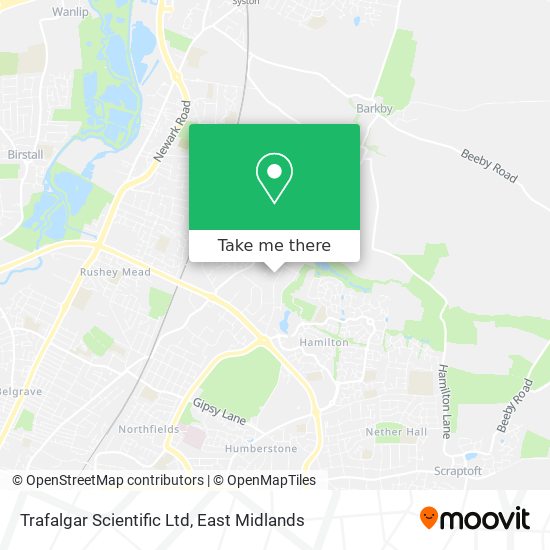 Trafalgar Scientific Ltd map