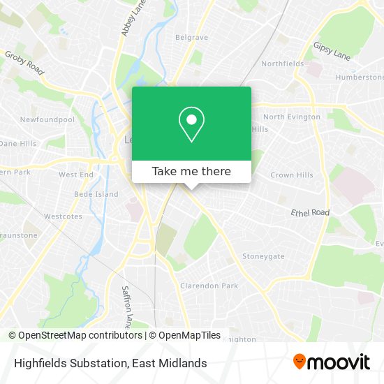 Highfields Substation map