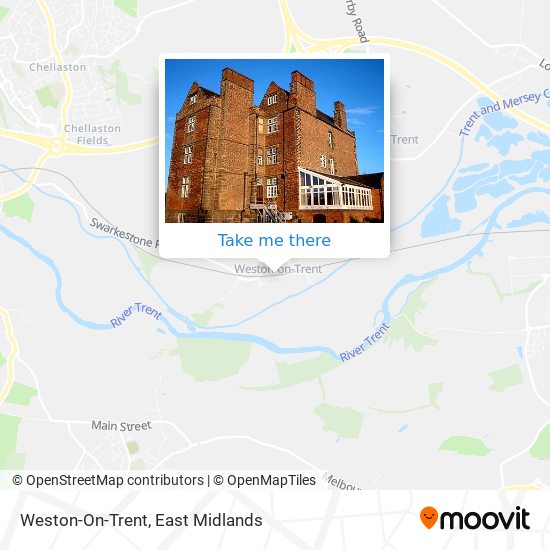 Weston-On-Trent map