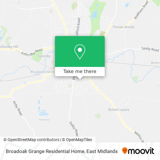 Broadoak Grange Residential Home map