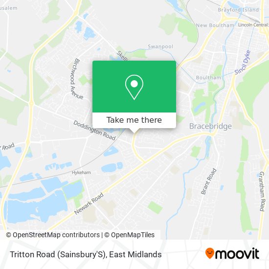 Tritton Road (Sainsbury'S) map