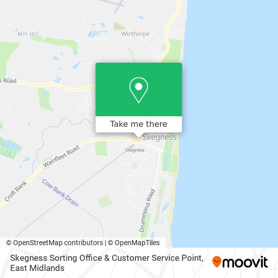 Skegness Sorting Office & Customer Service Point map