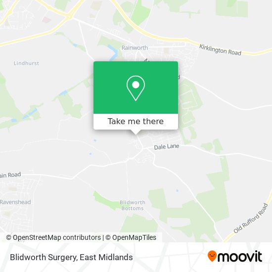 Blidworth Surgery map