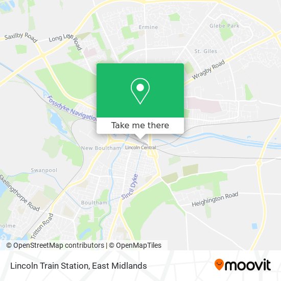 Lincoln Train Station map