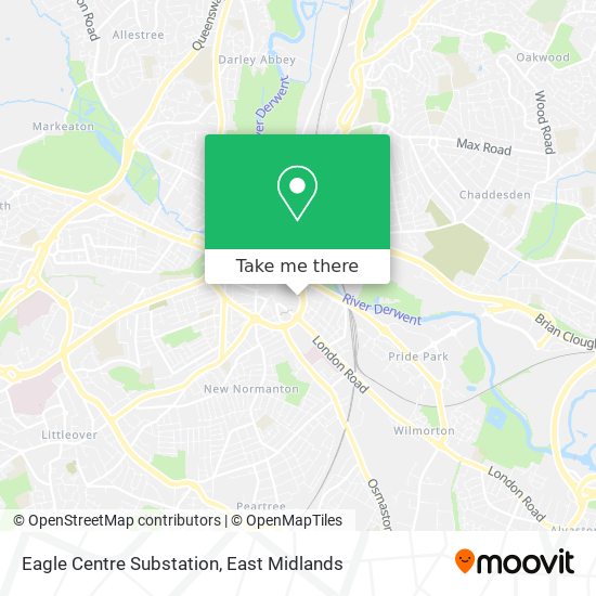 Eagle Centre Substation map