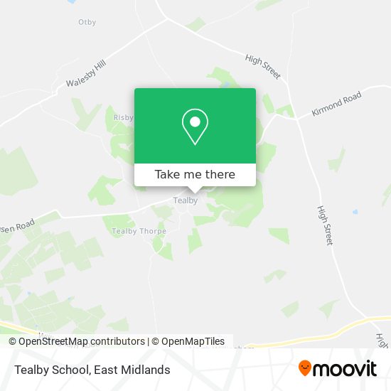 Tealby School map