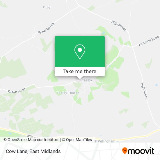 Cow Lane map