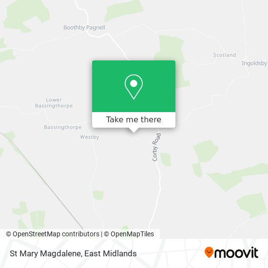 St Mary Magdalene map