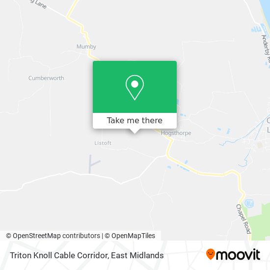 Triton Knoll Cable Corridor map