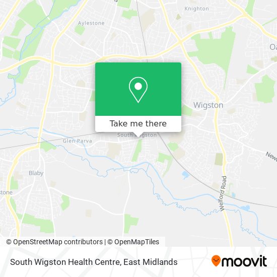 South Wigston Health Centre map