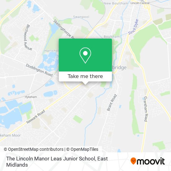 The Lincoln Manor Leas Junior School map