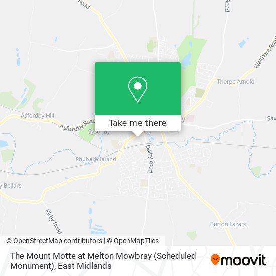 The Mount Motte at Melton Mowbray (Scheduled Monument) map