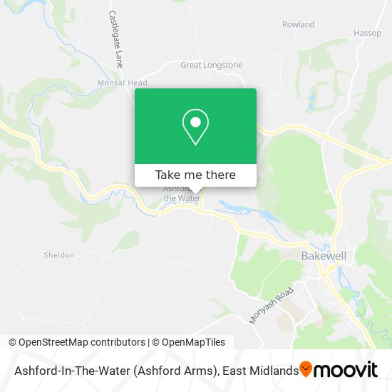 Ashford-In-The-Water (Ashford Arms) map