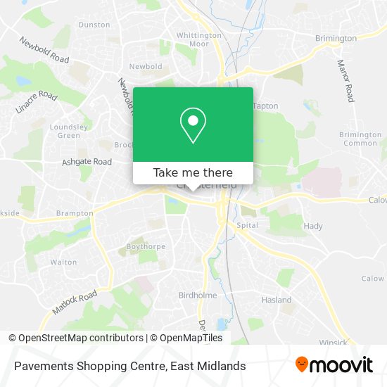 Pavements Shopping Centre map