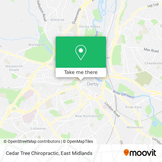 Cedar Tree Chiropractic map