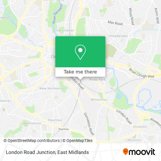 London Road Junction map