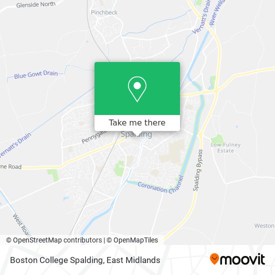 Boston College Spalding map