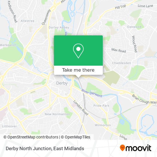 Derby North Junction map