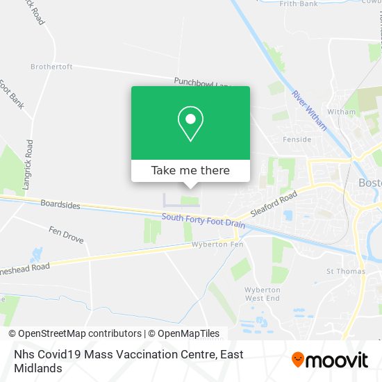 Nhs Covid19 Mass Vaccination Centre map