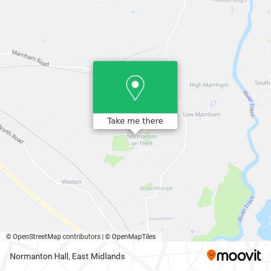 Normanton Hall map